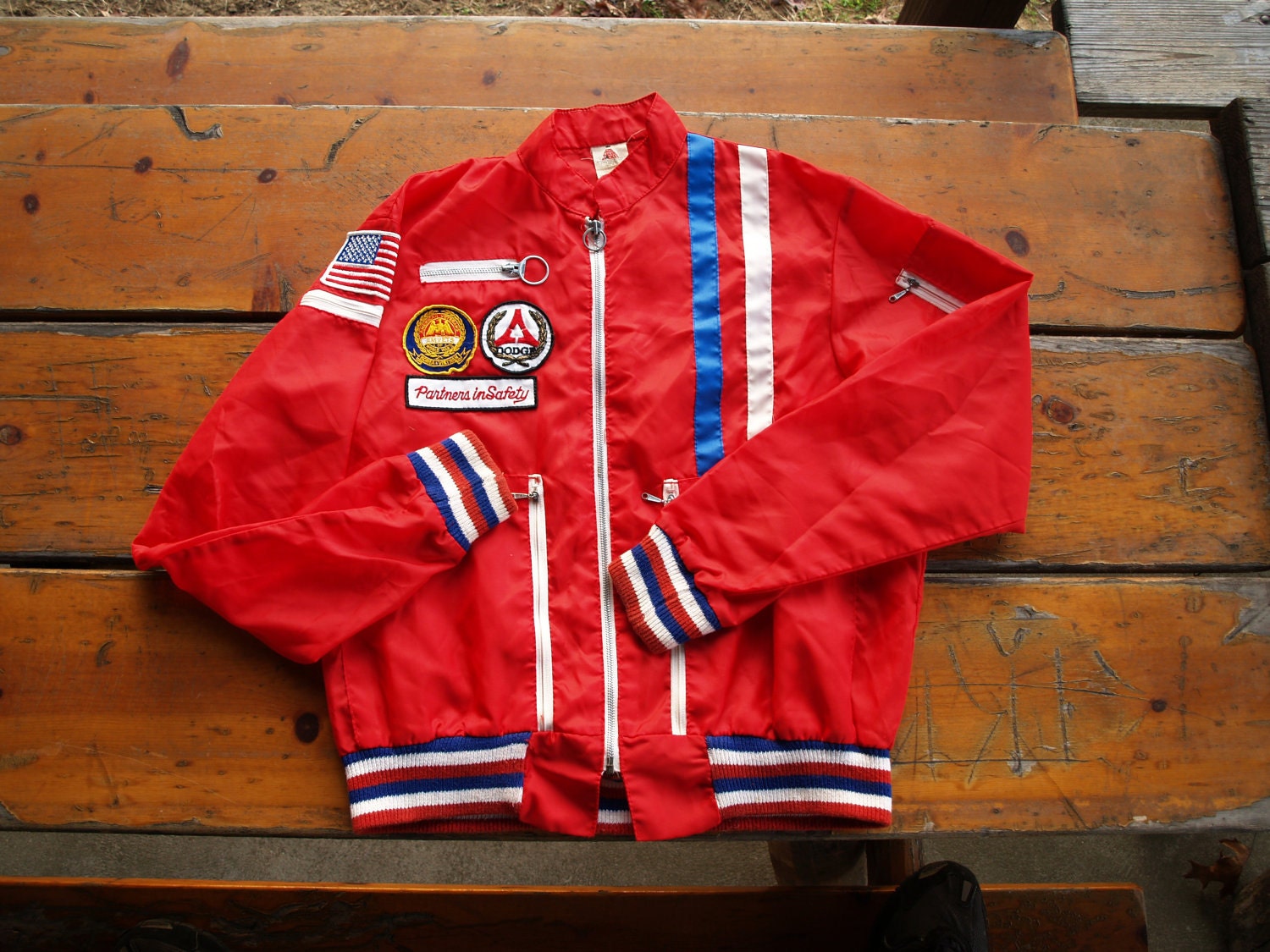 USA RACING JACKET /// Vintage Racing Jacket by ACESFINDSVINTAGE