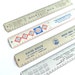 Vintage Advertising Rulers Tin Litho Rulers Office Decor