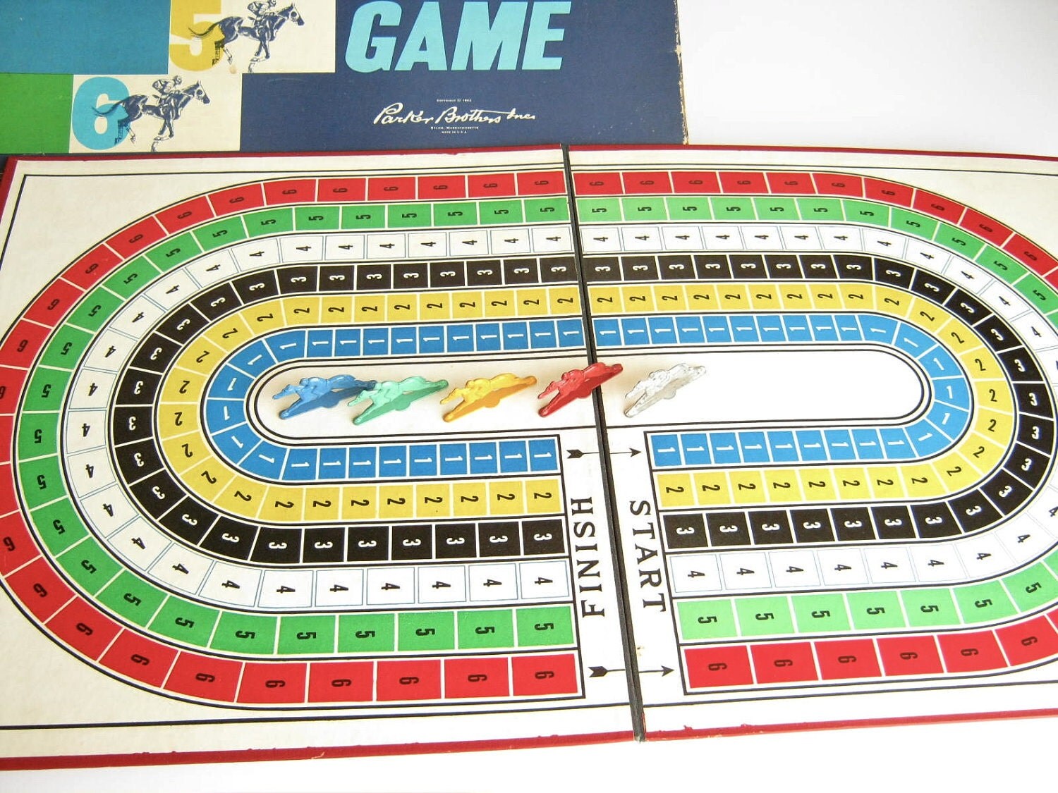 Vintage Board Game Horse Race Parker Brothers By DairyFarmAntiques