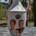CHARMING Princess Grace And Prince Rainier Mini Vase FRENCH Porcelain Gold Painted