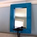 Turquoise Mirror - Candle Sconce - Art Deco Look
