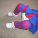 Legwarmers for baby or toddler, Chicago Cubs/Patriots Colors Red and Blue 4th of July READY TO SHIP