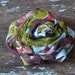 Handmade Vintage Brown Hankey Fabric Flower