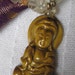 Serene Tiger Eye Kwan Yin (Quan Yin) Pendant Amulet and Citrine Necklace