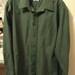 Vintage Men's 1980s Green Dress Shirt size 17 1/2" & 34" sleeves ONLY 5 USD