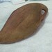 Vintage Carved Wood Hawaiian Leaf Shaped Scoop or Serving Dish Primitive Only 3 USD