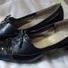 Vintage Leather Modified Spectator Pumps by Air Step 2 1/4" Chunky Heel Size 8 1/2 N Mad Men Only 8USD