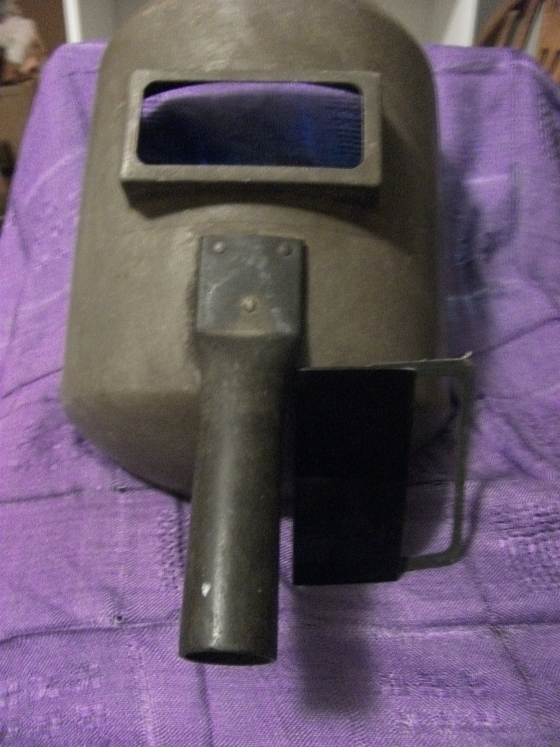 Vintage 1940s Industrial Welding Helmet Mask by SusOriginals