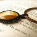 Picture Jasper Macrame Semi Precious Stone Pendant with FREE leather cord necklace (Stone for GROUNDING and HARMONIZING)