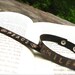 Custom Word Stamped Leather Bracelet - Sleek and Simple Style