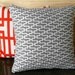 Reserved for Erica, Modern gray geometric throw pillow cover