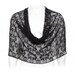 Black crochet shawl, 4 wearing options- shawl , shrug , scarf, crisscross (CR101)