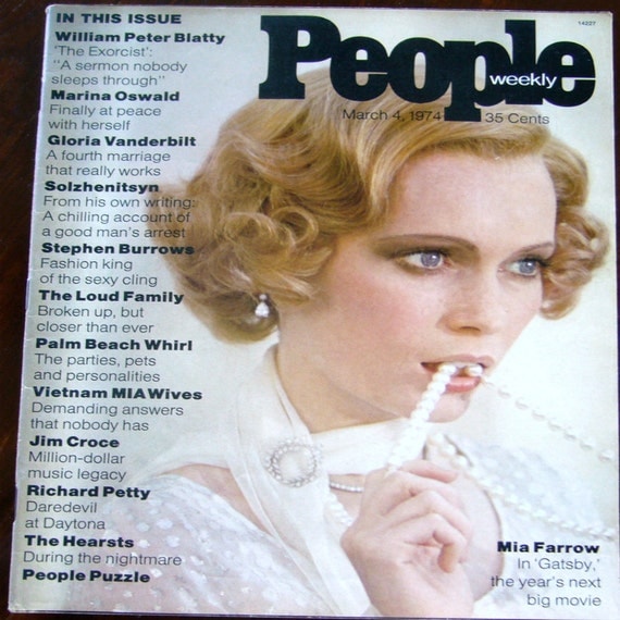 First Edition People Magazine Vintage Mia by GaylesJewelryShop