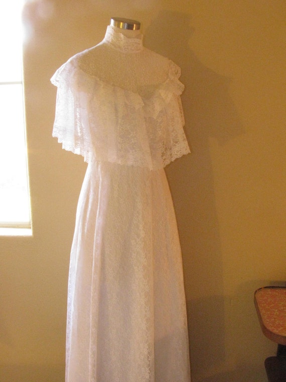 1970s Lace Wedding Dress By Pcgvintage On Etsy 5529