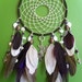 Dream Catcher - Freedom Dove - Pink and Brown - Boho - Beaded - Modern