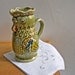 Green Rooster Ceramic Creamer