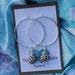 Silver Drupe Hoop Earrings