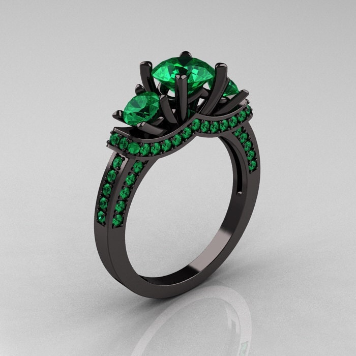 emarld wedding ring