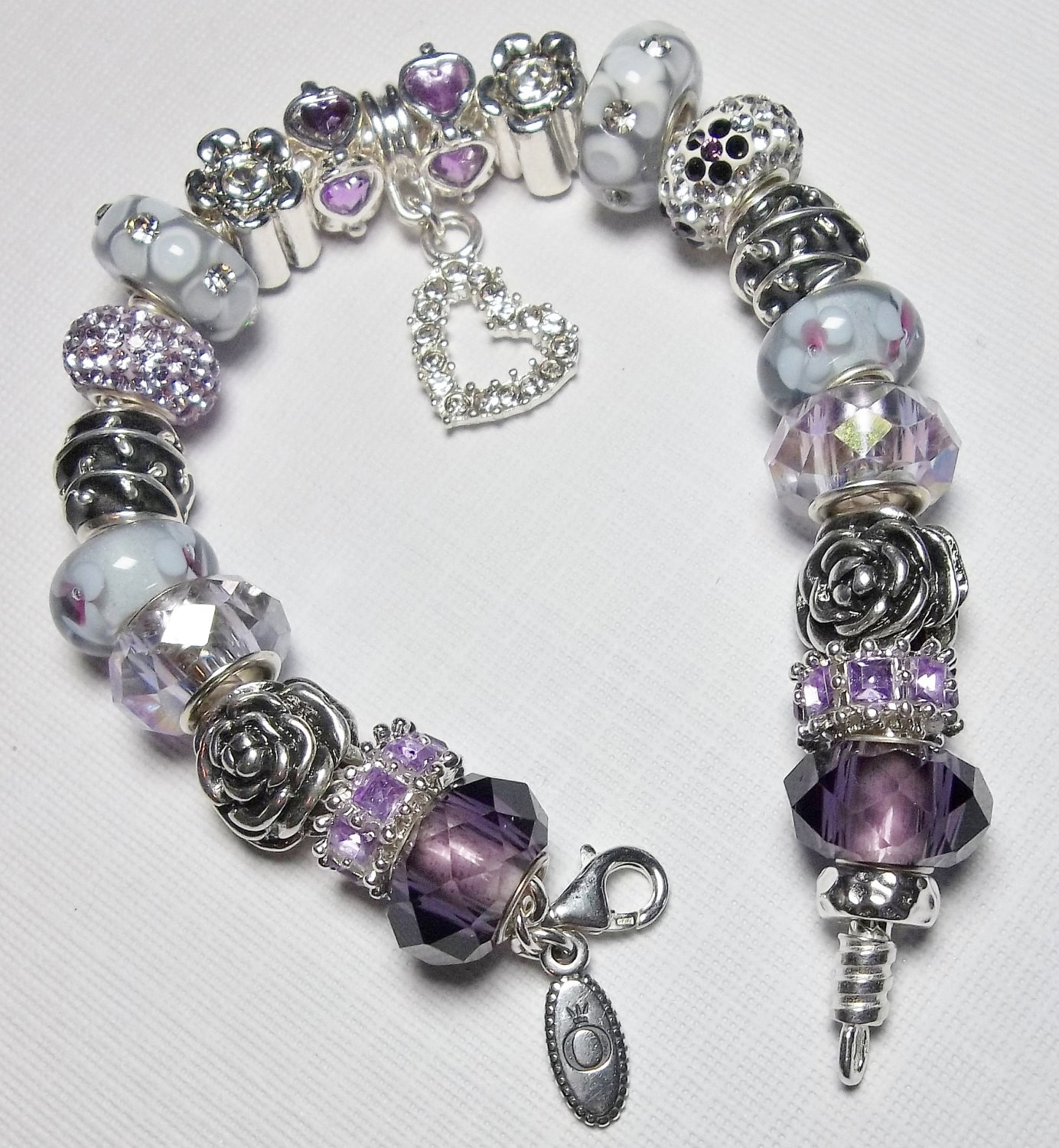 Authentic PANDORA Bracelet Designed with European Beads and
