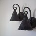 Pair of Vintage copper wall sconces light fixtures great patina must have Treasury Featured