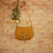 SALE/ Medium Messenger in Nutmeg Brown Canvas- Cinnamon Vegan Travel Cross Body Purse Satchel