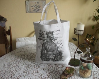 Reusable grocery bag, gift bag, canvas tote, cotton tote, gym bag, commuter bag,