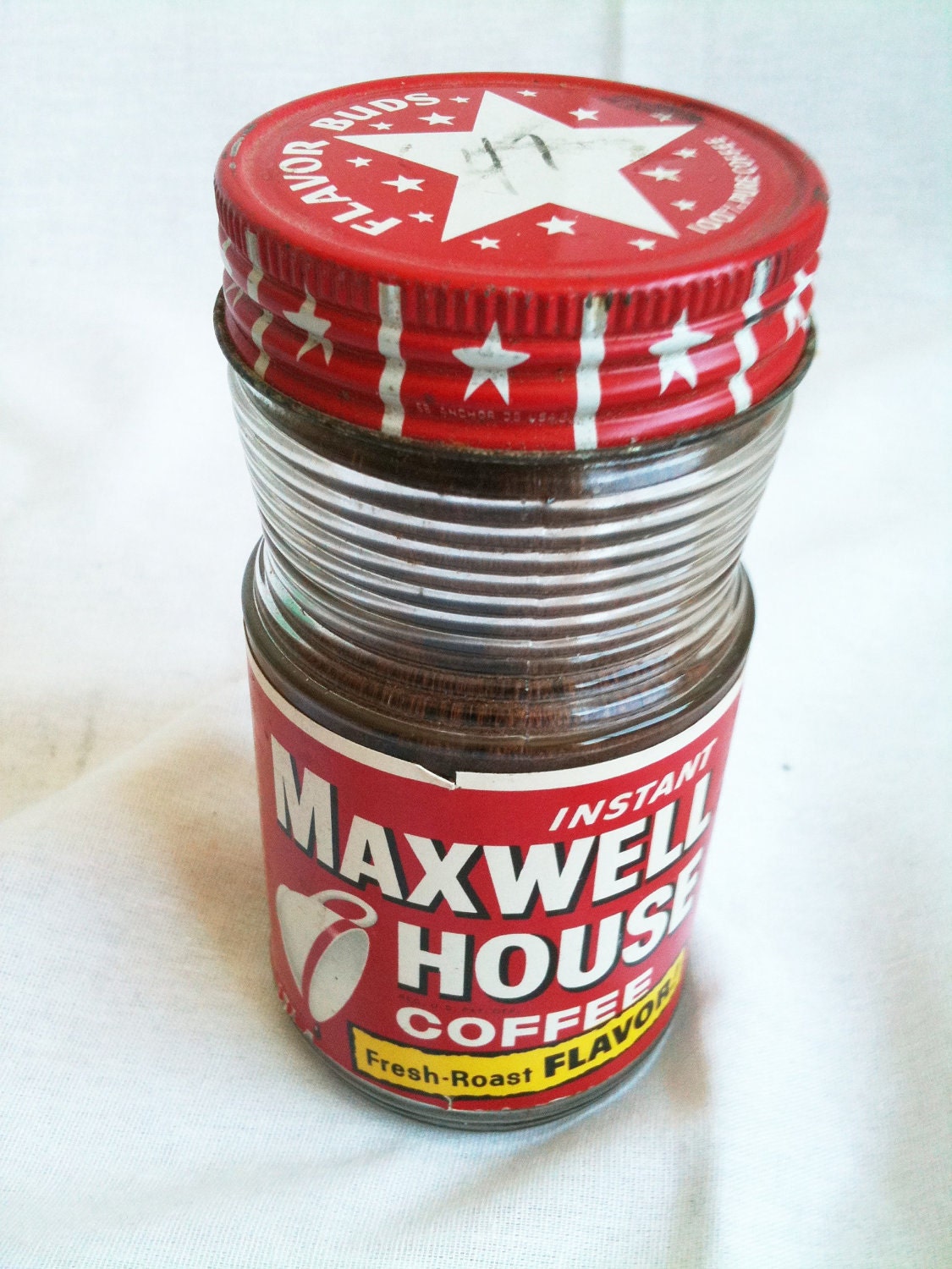 Vintage 1950s Unopened Jar of Maxwell House Instant Coffee