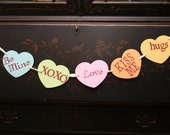 Happy Valentines Day CONVERSATION HEARTS banner garland Il_170x135