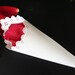 Scalloped Wedding Petal Cones Party Favors