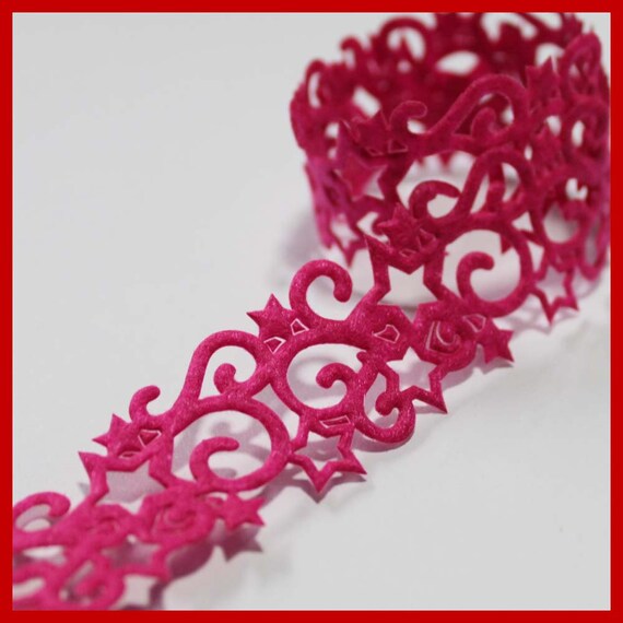 Items similar to 1 Yard 7/8" Die Cut Felt Ribbon Star (you choose color