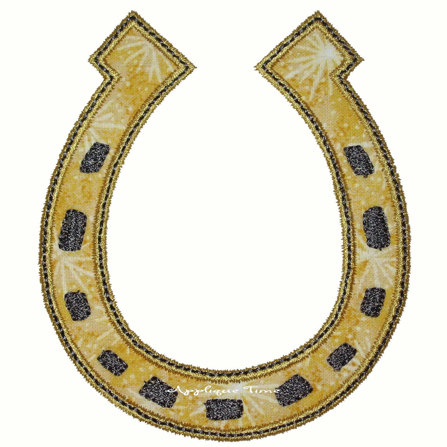 Instant Download Lucky Horseshoe Machine Embroidery Applique