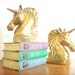 Vintage Brass Unicorn Book Ends, Dolbi Cashier, Bookends