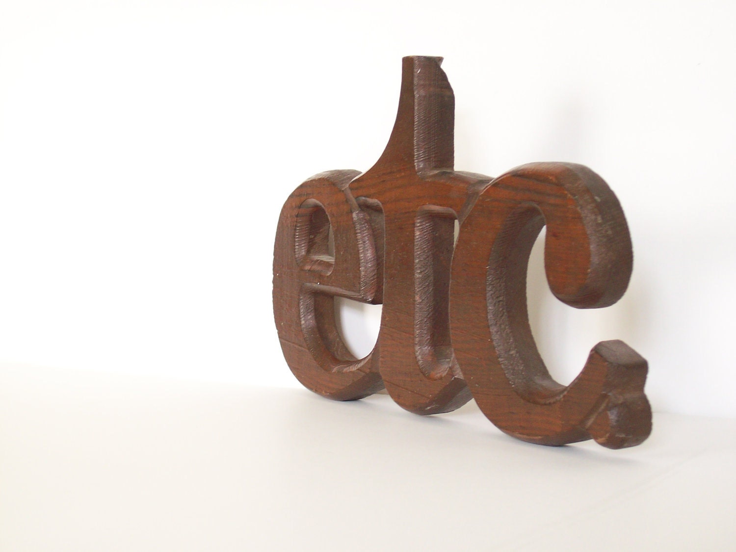 Vintage 70s Typography ETC. Sign