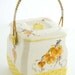 Vintage Oriental Looking Biscuit Jar with a Bamboo Handle