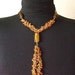 SALE: Rusty memoires. Hippie necklace and earring set. Mix of glass and plastic crystal-like beads.