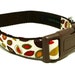 Cute Fall Colors Autumn Season Dog Collar - Falling Leaves