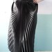 Vtg Accordian Pleated Maxi Skirt / Uber Glam / Bombshell