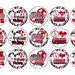Cheerleading ROCKS Red & Black Bottle Cap Images 4x6 Printable Bottlecap Collage INSTANT DOWNLOAD