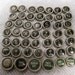 48 Typewriter Keys Vintage Black & Green with White Letters