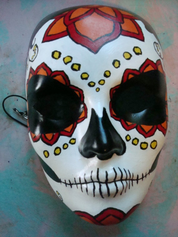 Items Similar To Sugar Skull Mask On Etsy