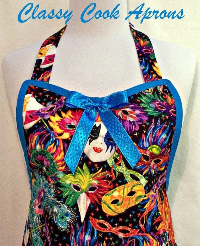 mardi gras style apron