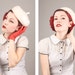 Vintage White Fur Pillbox Hat