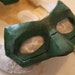 Latex superhero comic green lantern batman style mask