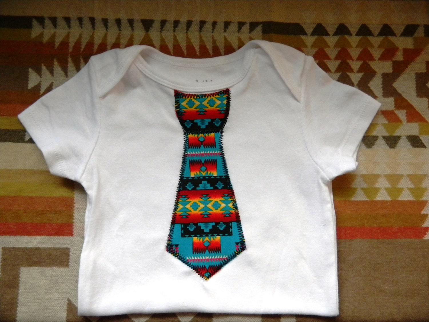 Native American Baby Boy Tie Onesies by SheLahNanabahDesigns