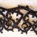 Victorian jet beaded trim trimming passementerie 1800s Antique French handmade black mourning jet beads, cabochons costume jewelry supply