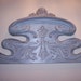 Art Nouveau French antique pediment, handcarved wooden architectural salvaged hanging canopy, floral fronton for architecture decor