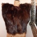 Vintage fur gilet bolero, elegant French handmade bodywarmer, vintage clothing made in France, chic
