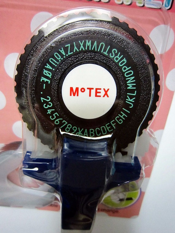 Korean Motex label tape writer maker labeller names by cutepompom