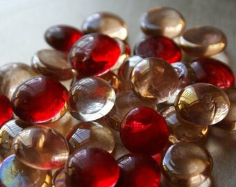 ROMANCE Collection of Gems, Nuggets, Flat Backed Mosaic Tiles/Glass/Cabochons 30 ct.