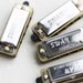 Silver Harmonica Charms (4x)